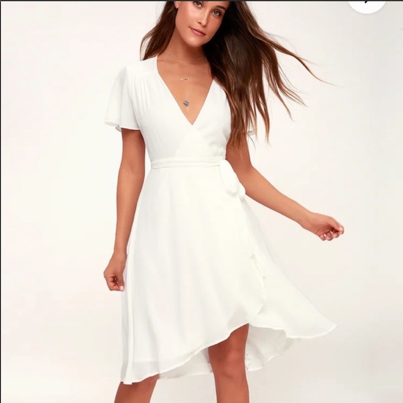 Lulus Dresses & Skirts - Rise To The Occasion Lulu’s Wrap Dress